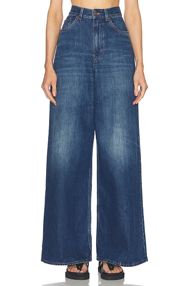 Chloe High Waisted Wide Leg in Night Blue | FWRD