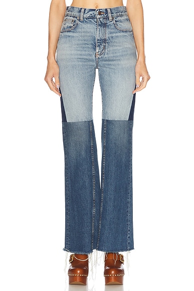 Chloe Flare in Multicolor Blue