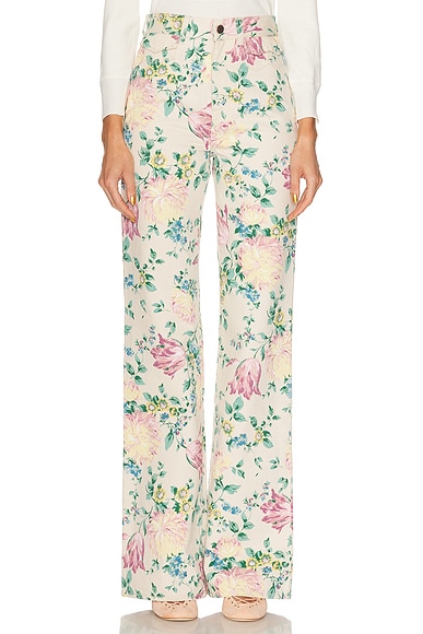 Chloe Straight Leg in Grizzled Blue