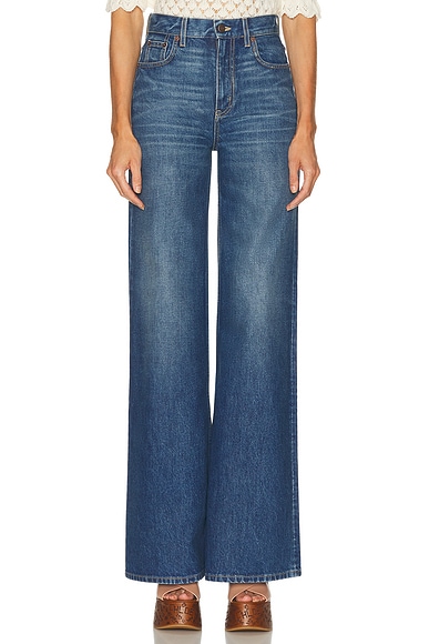 Chloe Wide Leg in Hazy Blue