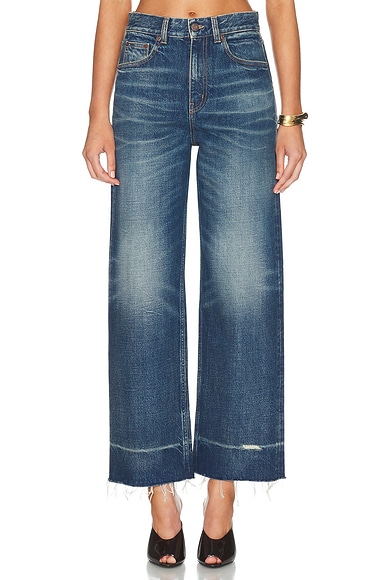 Chloe Wide Leg in Dark Cobalt