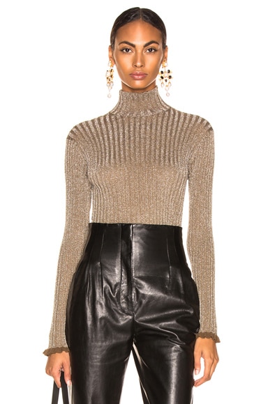 Ribbed Turtleneck Sweater