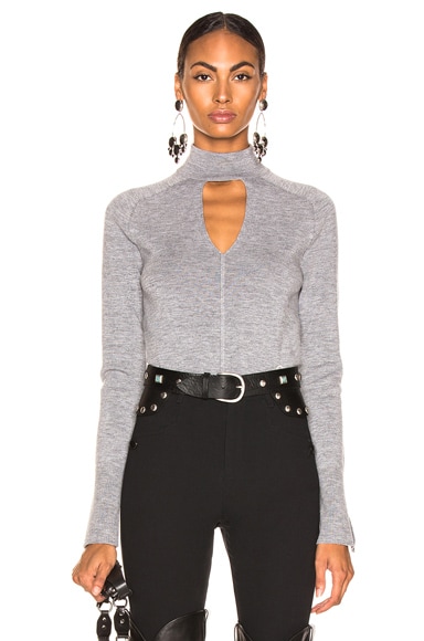 Cutout Choker Sweater