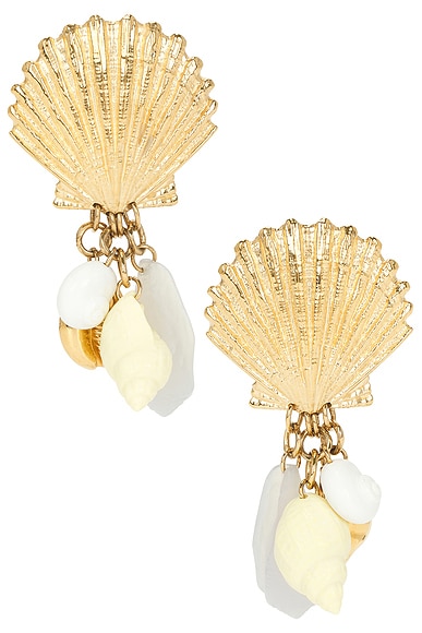 Chloe Shell Earring in Gold