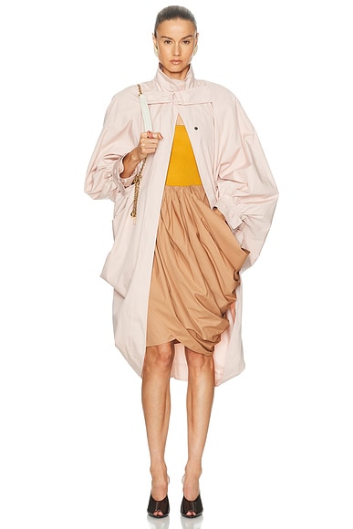 Chloe Cotton Poplin Trench in Softy Pink