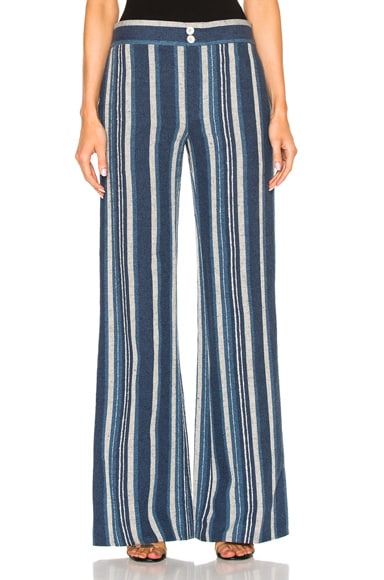 Striped Canvas Trousers