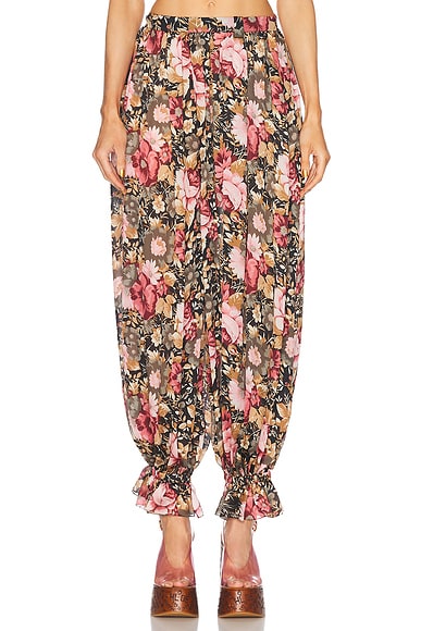 Flowy Pleated Cropped Pant