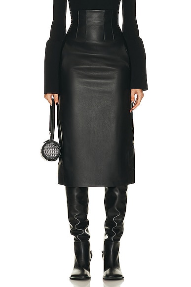 Chloe Midi Skirt in Black