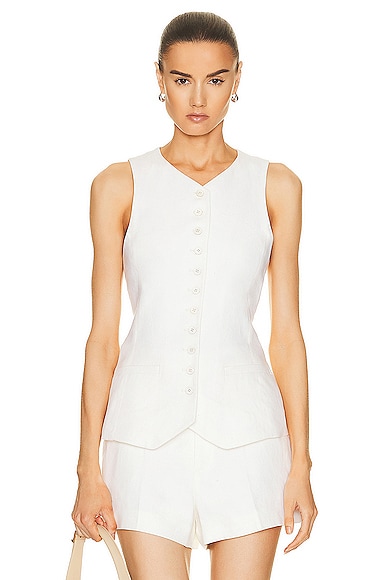 Linen Waistcoat Top