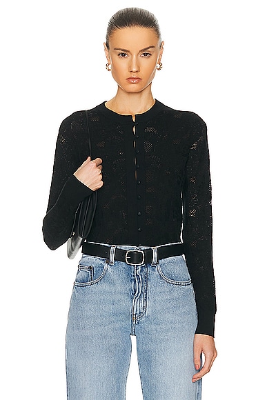 Chloé Lace Top In Black