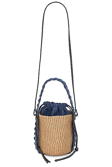 Small Woody Bucket Bag in Blue