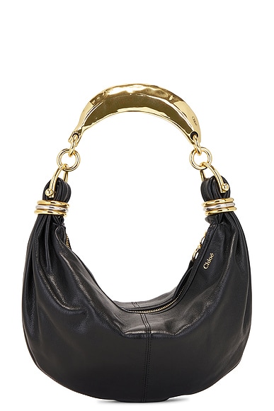 Chloe Banana Bracelet Bag in Black