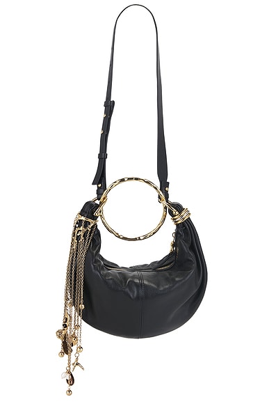 Chloe Corals And Chains Bracelet Bag in Black