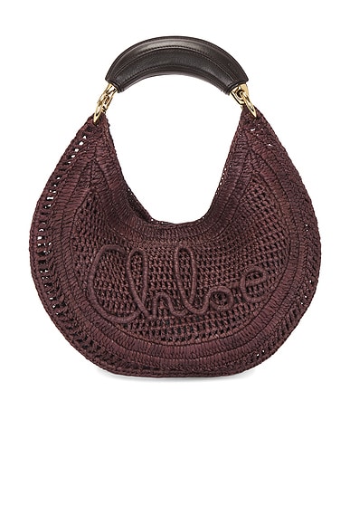 Chloe Summer Banana Shoulder Bag in Kohl Brown