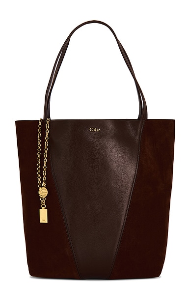 Chloe Spin Tote Bag in Crafty Brown