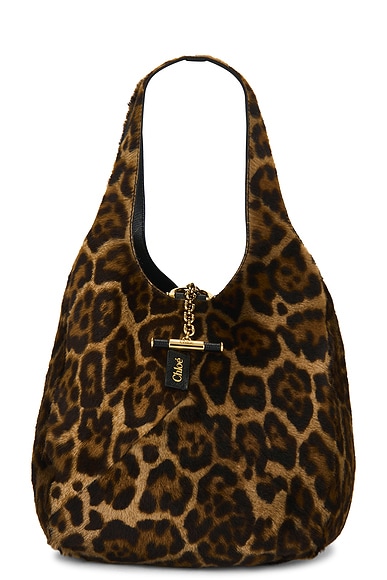 Chloe Balloon Hobo Bag in Jungle Brown