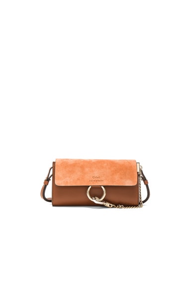 Chloe, Bags, Chloe Faye Wallet On Strap In Tobacco