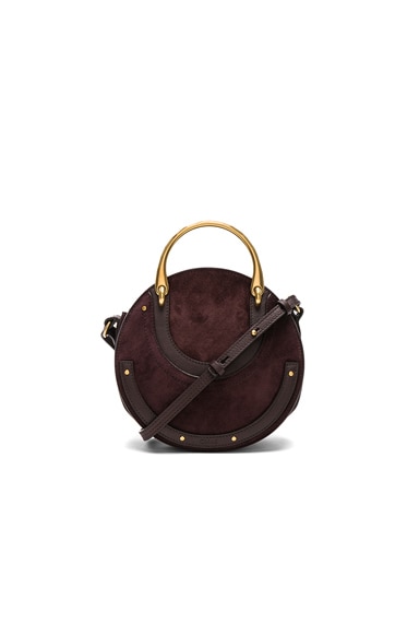 Small Pixie Suede & Calfskin Double Handle Bag