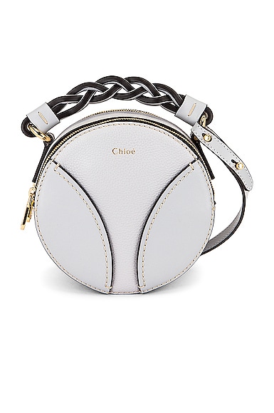 Chloe Mini Daria Round Bag in Light Cloud | FWRD Chloe Mini Daria Round Bag in Light Cloud | FWRD