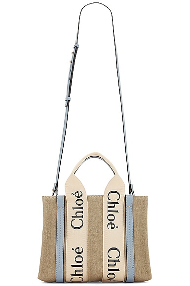 Chloe Small Woody Tote Bag in Taupe
