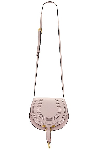 Chloe Small Marcie Saddle Bag in Lavender