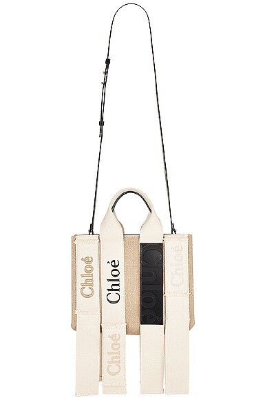 Chloe Woody Tote Bag in Sand | FWRD