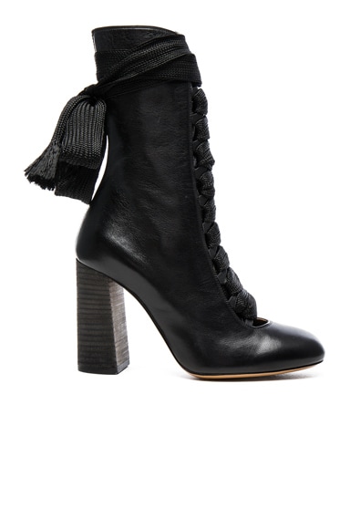 Lace Up Leather Boots