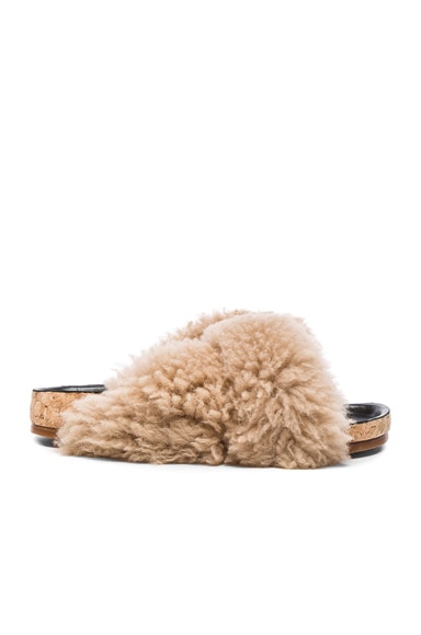 Kerenn Shearling Fur Sandals