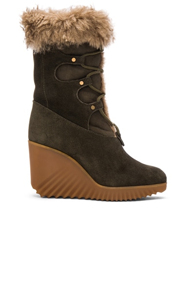 Suede Foster Wedge Boots