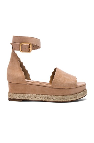 Suede Lauren Platform Sandals