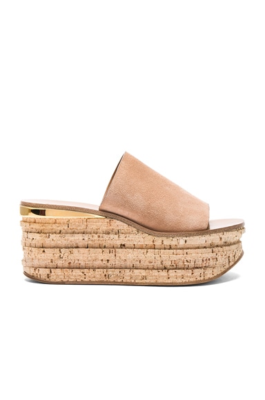 Camille Suede Wedge Sandals