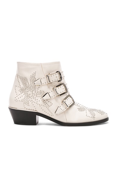 Susanna Leather Studded Ankle Boots