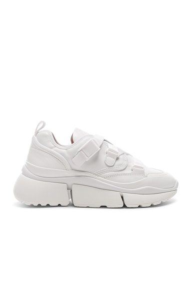Chloe Platform Sneakers in White | FWRD