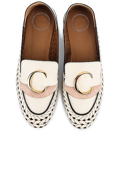 C Lasered Leather Loafers