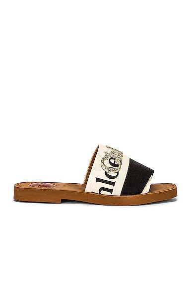 Chloe sandals black and white clearance