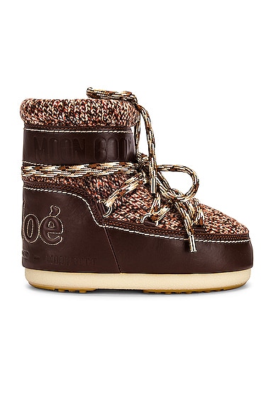 Chloe x MOON BOOT Ankle Boots in Brown