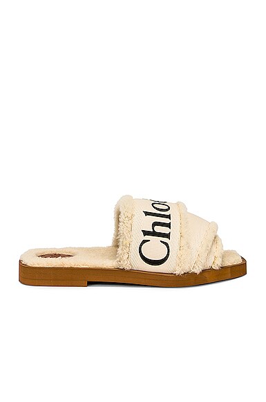 chloe woody slides white