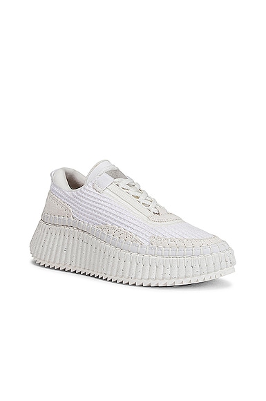 Shop Chloé Nama Low Top Sneakers In White