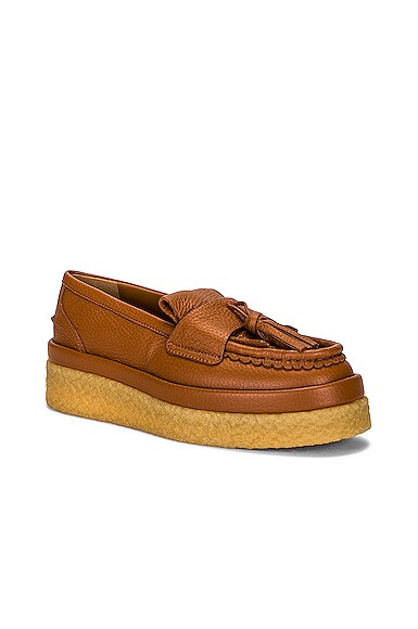 Shop Chloé Jamie Flat Loafers In Caramello