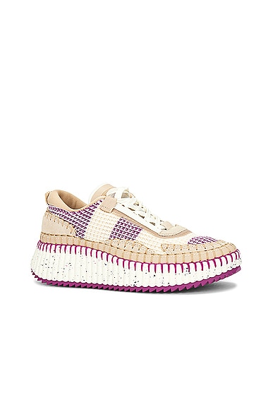 Shop Chloé Nama Sneaker In Wild Purple