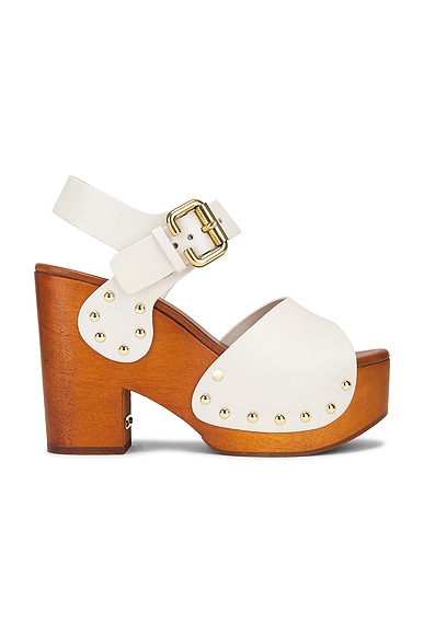 Chloe Jeannette Sandal in Eggshell