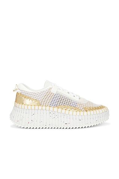 スニーカー Chloe SS25 Sneakers & Slip-On (C23W953GQ 101) Chloé Kick Sneaker in Cloudy cream | Chloé US