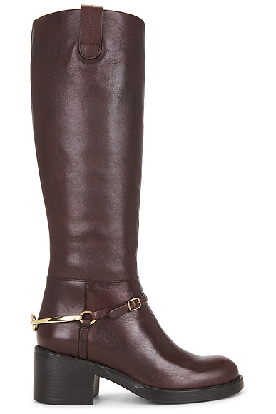 Chloe Riding Boot in Sooty Brown