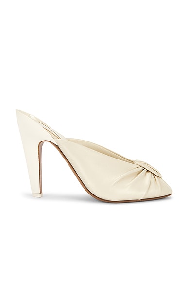 Chloe Suzie Open Toe Mule in Soft Ivory