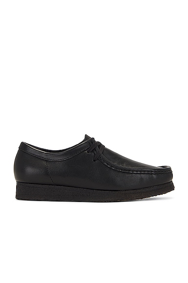 Clarks Wallabee in Black Leather