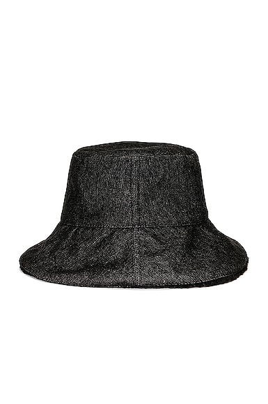 Reversible Denim Sherpa Bucket Hat