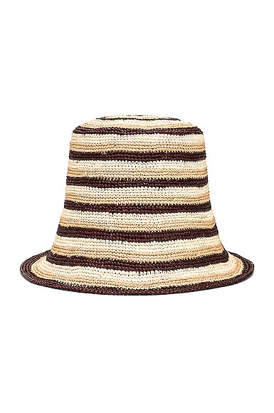 Clyde Opia Hat in Cream, Tan, & Brown