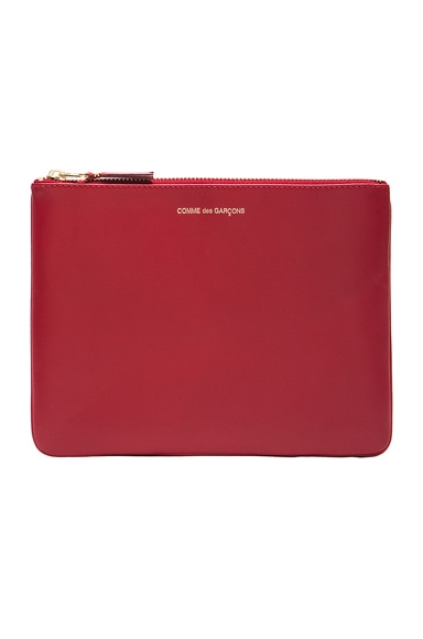 Comme Des Garcons Classic Pouch in Red