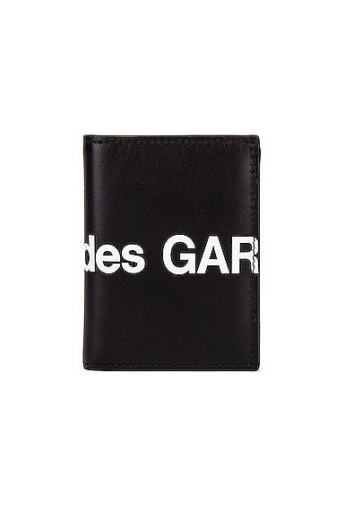 COMME des GARCONS Huge Logo Wallet in Black