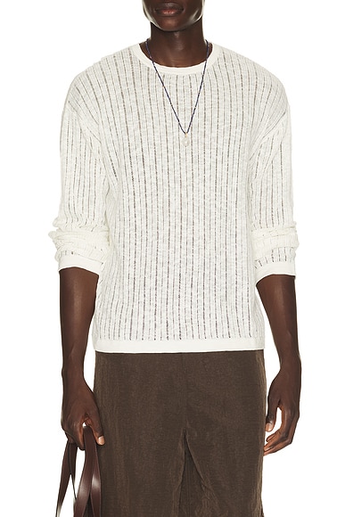 Pointelle Knit Sweater